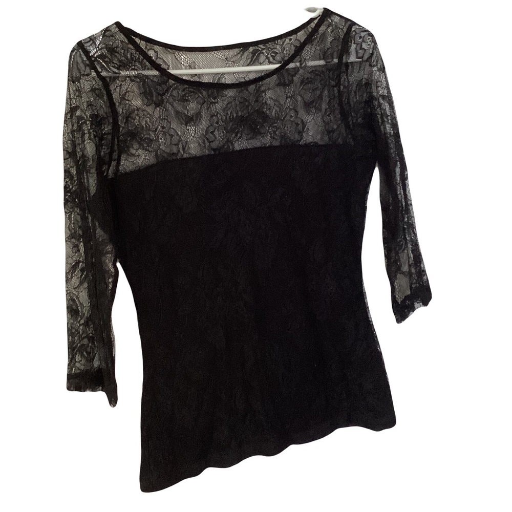 H&M black lace blouse- Medium